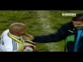 Roberto Carlos scored extremely well! Goal of century...