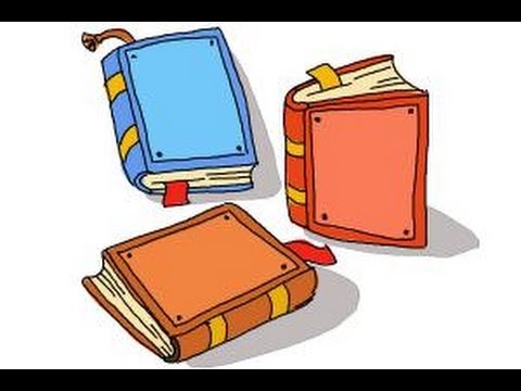 how to draw books for kids