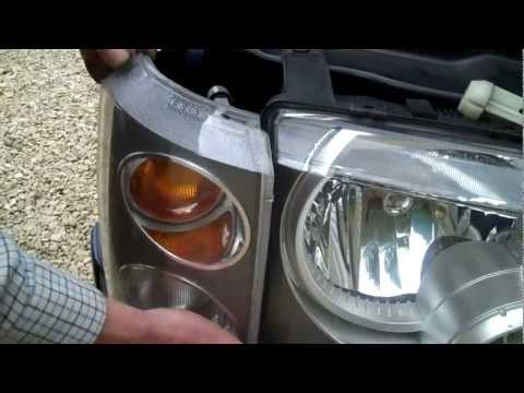 How to remove / replace the front side light unit on Range Rover L322 / Vogue