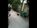 Tim on Bicycle with Christmas Tree