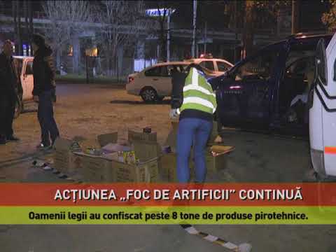 Opt tone de artificii, confiscate