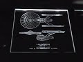 U.S.S. Enterprise NCC-1701 (Refit) Polar Lights 1-350 Model Illuminated - fuzznoggin.flv