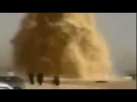 Sand Fountain in Saudi Arabia