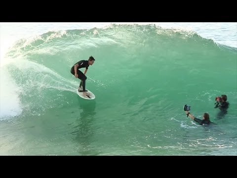 Skimboarders at the Wedge Newport Beach