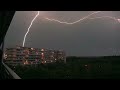 Stevig onweer boven Zeist. Vanaf tiende verdieping GERO flat Zeist Camera & Montage: Marcus Kingma Vertraagde beelden van bliksem