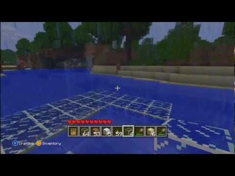 how to drain water in minecraft