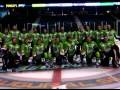 The Quad City Mallards sing the Addam's Family Theme