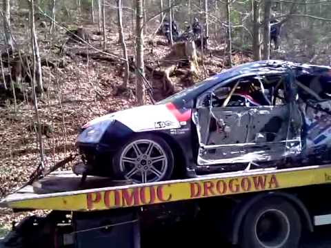 Wypadek Sylwestra Olszewskiego - Rajd Świdnicki 2011