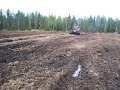 Valmet 705 clearing old forest to a field pt.2
