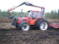 Valmet 705 clearing old forest to a field pt.2