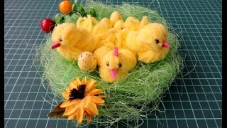 видео Цыпленок из ниток. Мастер-класс.
