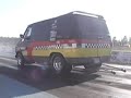 Karson Racing E85 E-85 Drag Race Van burnout