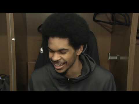 Video: Jarrett Allen on his big opening night