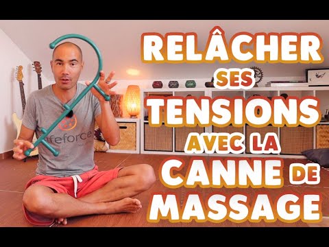 Relâcher ses tensions avec la canne de massage