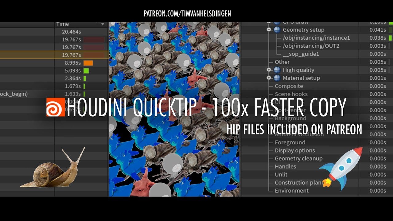 Houdini Quicktip - 100x Faster Copy