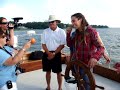 Jason Castro sailing towards the ha ...