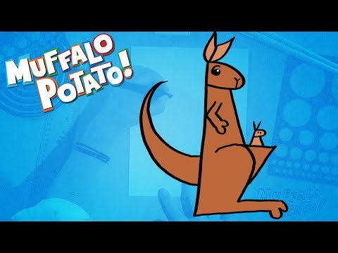 how to draw kangaroo