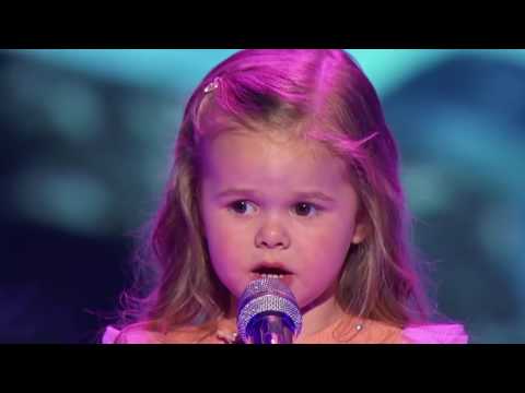 Adorable 3 years old Claire sings Little Mermaid on Little Big Shots