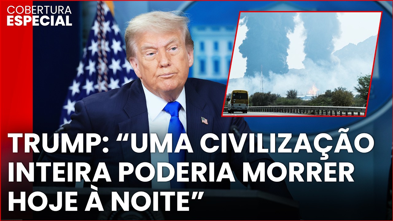 Trump alerta Irã antes de fim de prazo para acordo; alvos militares atingidos na ilha de Kharg