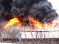President Tire Fire near Toombs Street Moncton, NB Canada