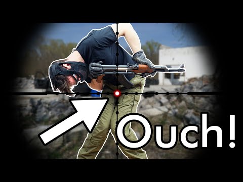 Right in the Nuts - 550 fps Airsoft Sniper Rifle
