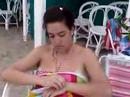 Calentura después de lucha en la playa