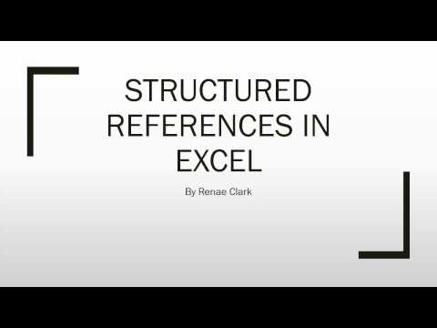 video-linktoworks-Structured References in Excel - YouTube