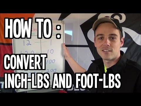how to convert inch lbs to foot lbs