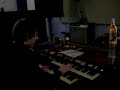 tom baker rips it up fall out boy style on the hammond organ whilst recording tricky album no. 2.
