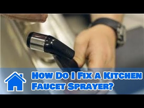 how to fix a sink sprayer