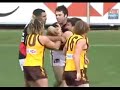 this is the infamous 'line in the sand' match between the mighty hawthorn hawks and the essendon bombers. the bombers had been the bullies of the competition for a few years. they would intimidate their opposition in physical presence as well as on the scoreboard. the hawks had lost their past 8 games against the bombers, spanning the past 7 years. enough was enough! time to draw a 