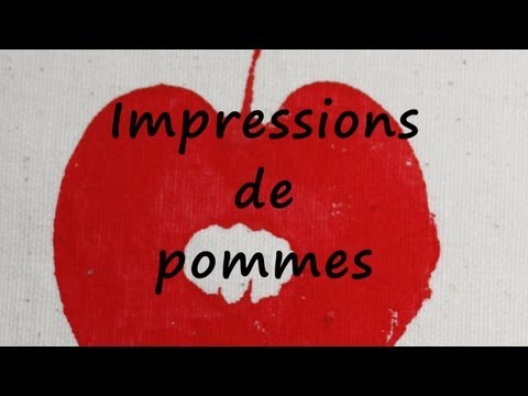 Activit� peinture avec une pomme