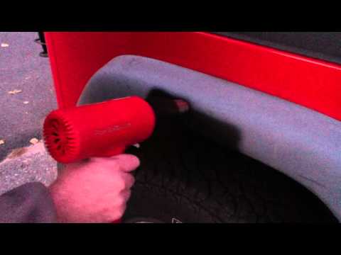 Removing Graying from Jeep Wrangler Fender Flares with a Heat Gun