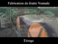 Yourte - Fabrication des feutres