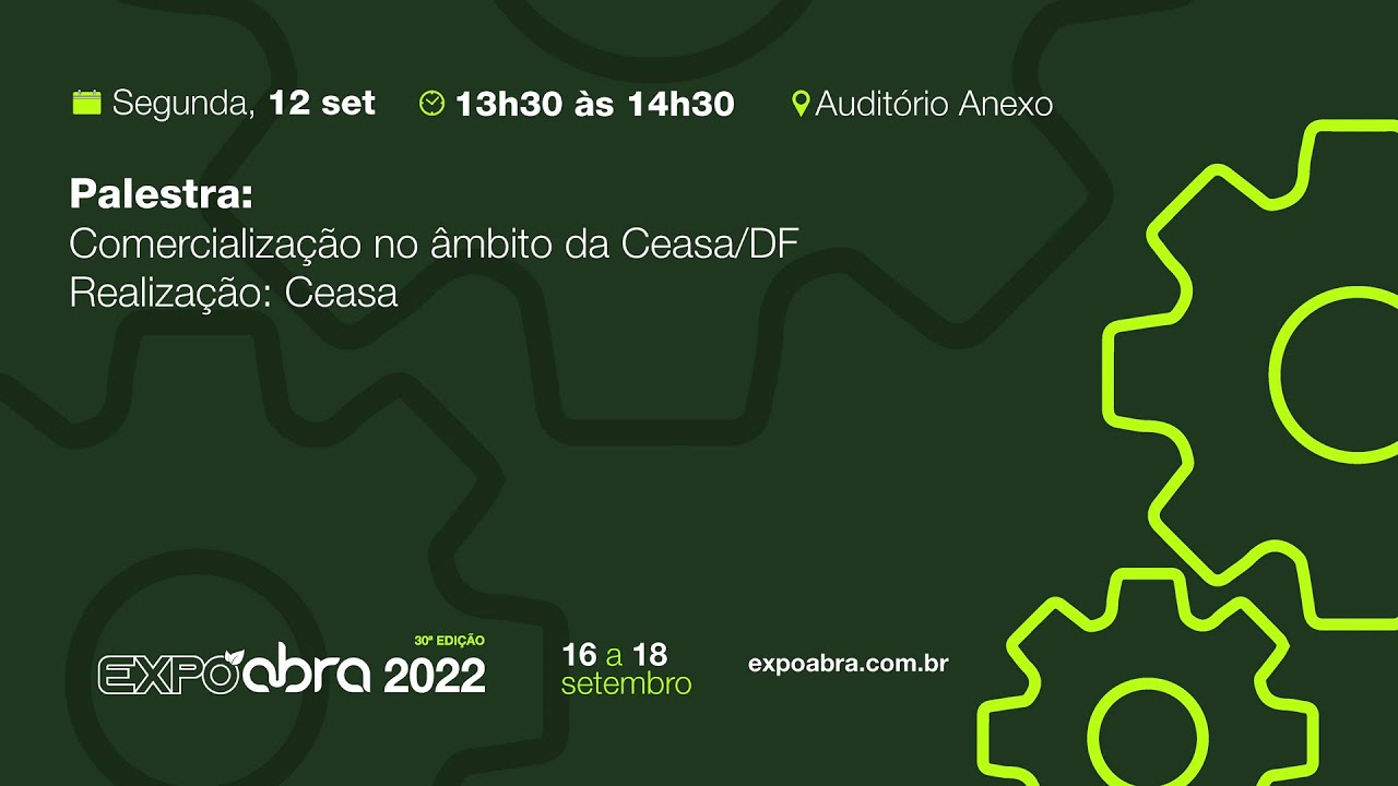 Palestra:  Comercialização no âmbito da Ceasa/DF