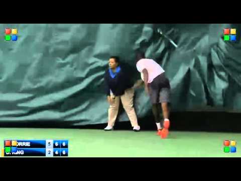 Darian King gets disqualified at the Charlottesville Challenger after a bizarre incident