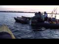 Extreme Kayak Fishing:  Angler Hooks Hand to 44 Muskie