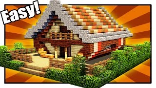 Minecraft: How to Build a Cool Wooden House - Minecraft House Tutorial