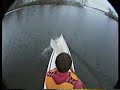 Kayaking in the slush on Wasilla Lake in 1992