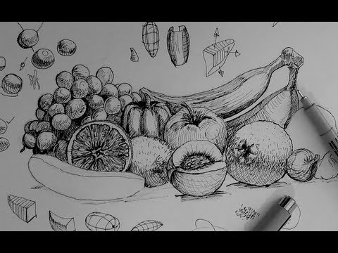 how to draw vegetables