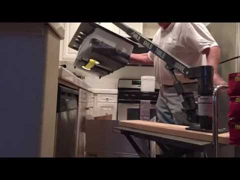 how to install a cast iron sink