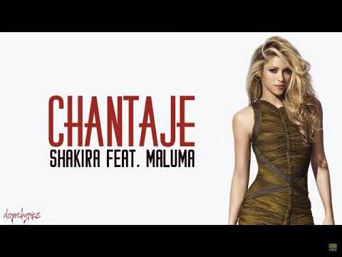 Shakira - Chantaje Ft. Maluma [Official lyrics video]🎶