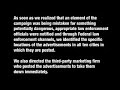 Re: [adult swim] Apology