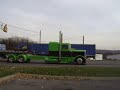 Black and Green Peterbilt