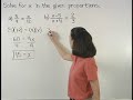 Watch Video on Solving Proportions - Math Help Watch Video on Solving Proportions - Math Help