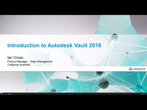 Introduction to the Autodesk Vault 2016