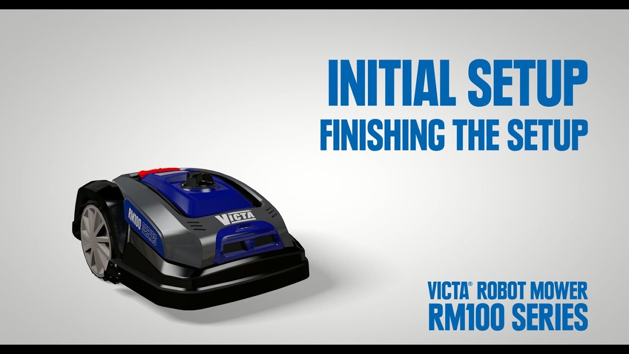 VICTA RM100 - SETUP STAGE 4 - FINISHING THE SETUP