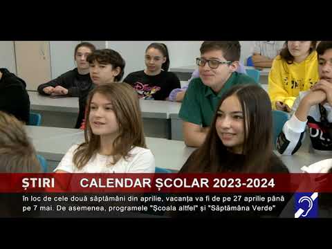 Calendar școlar 2023-2024