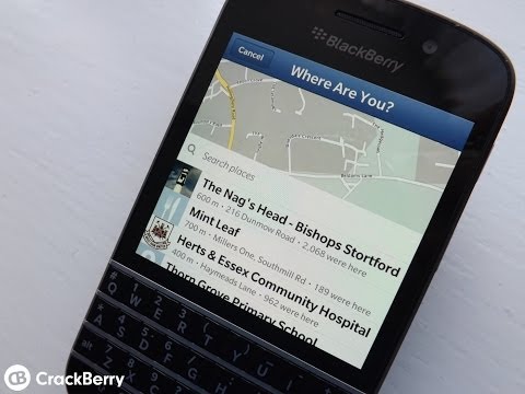 how to update facebook on bb