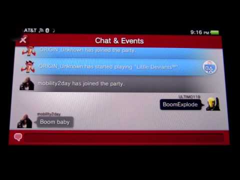 how to text chat on skype for ps vita